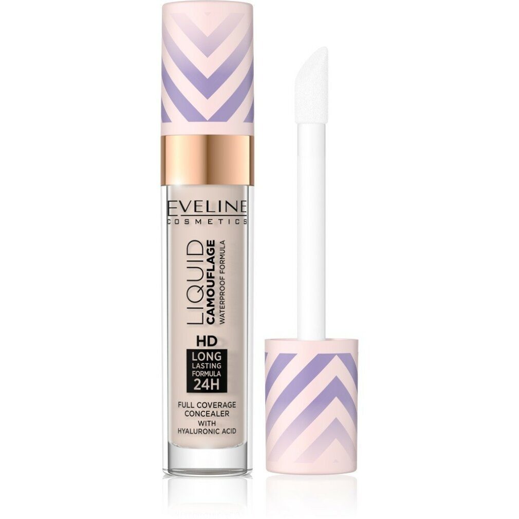 Eveline Cosmetics Concealer Liquid Camouflage Waterproof Concealer mit Hyaluronsäure