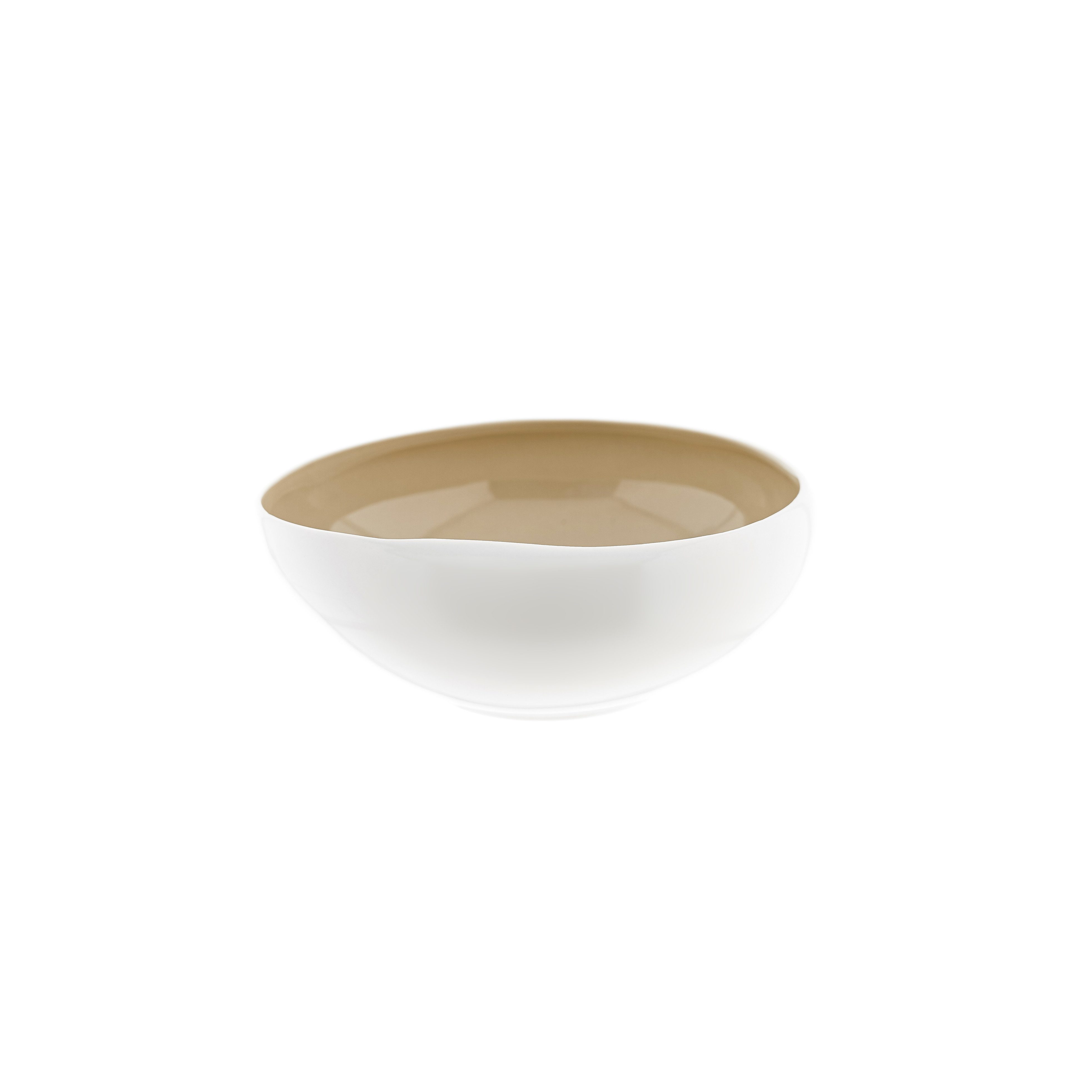 Almina Servierschale Wave Cream, Porzellan, (Packung, 1-tlg), aus hochwertigem Porzellan, 23 x 8 cm