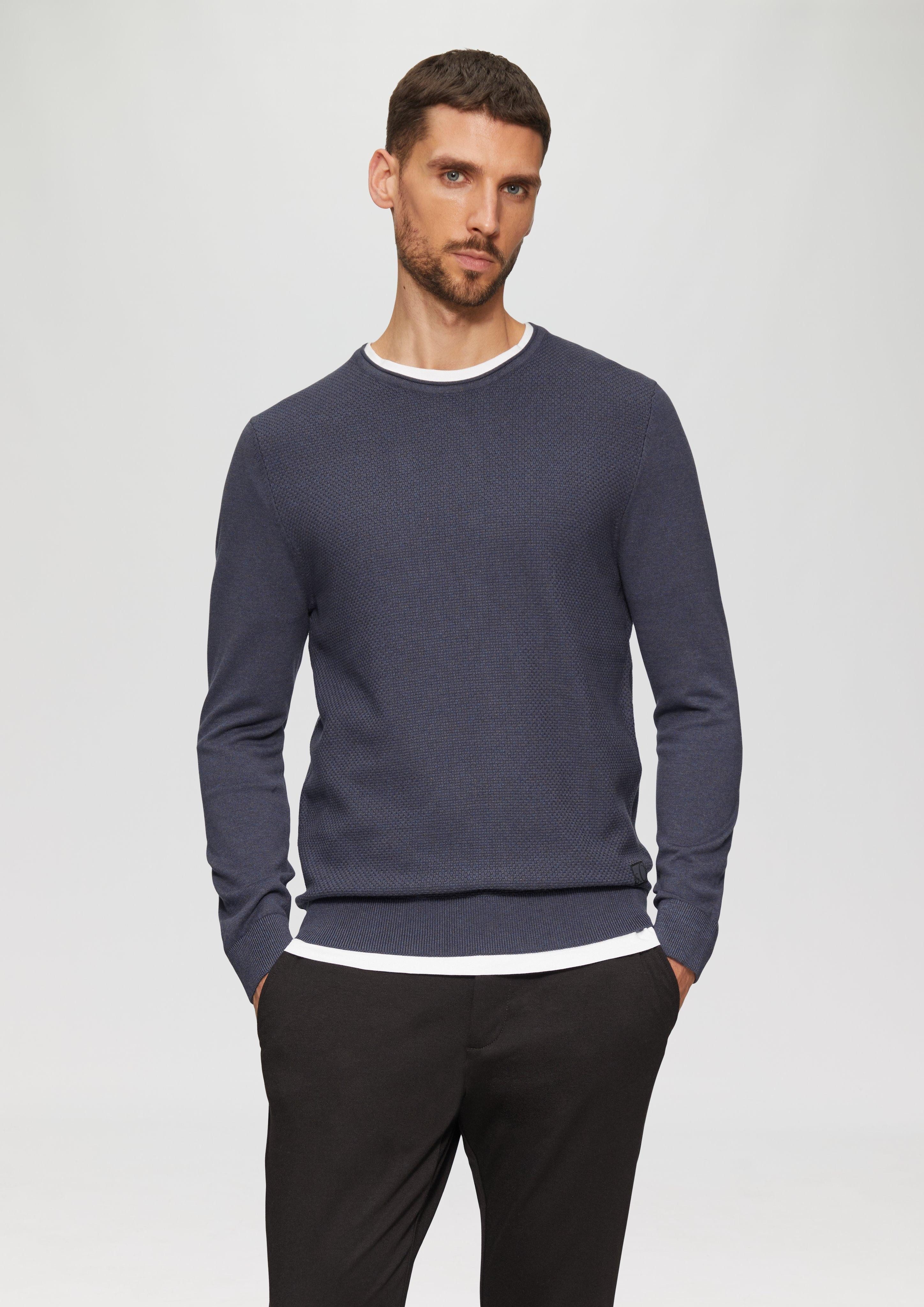 s.Oliver Strickpullover Strickpullover mit Strukturmix und günstig online kaufen