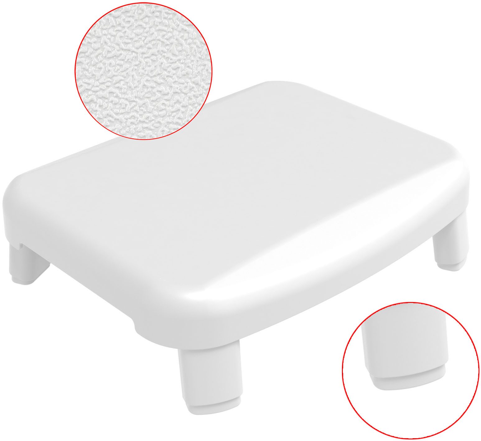 Bischof Bad-Stufe Easy Step, Belastbarkeit bis 150Kg, hohe Standsicherheit.