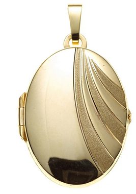 JOBO Medallionanhänger Anhänger Medaillon oval, 333 Gold