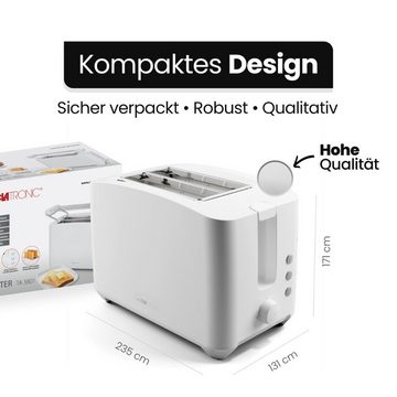 CLATRONIC Toaster TA 3801, mit Auftau-/Aufwärm-/Schnellstoppfunktion