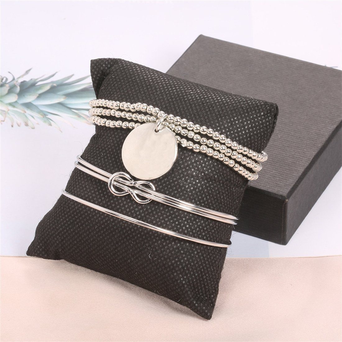 Armband Bohème-Armband-Schmuck, 3er-Set, Perlenarmband Accessoires Damenmode DÖRÖY