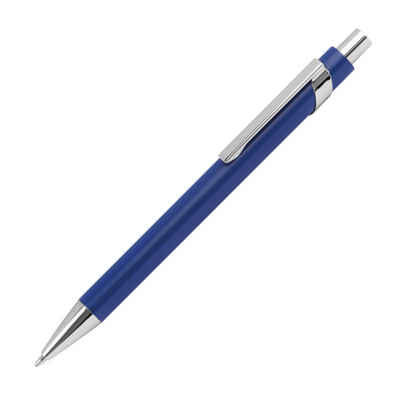 Livepac Office Kugelschreiber 10 Kugelschreiber aus Metall mit silbernen Applikationen / Farbe: blau