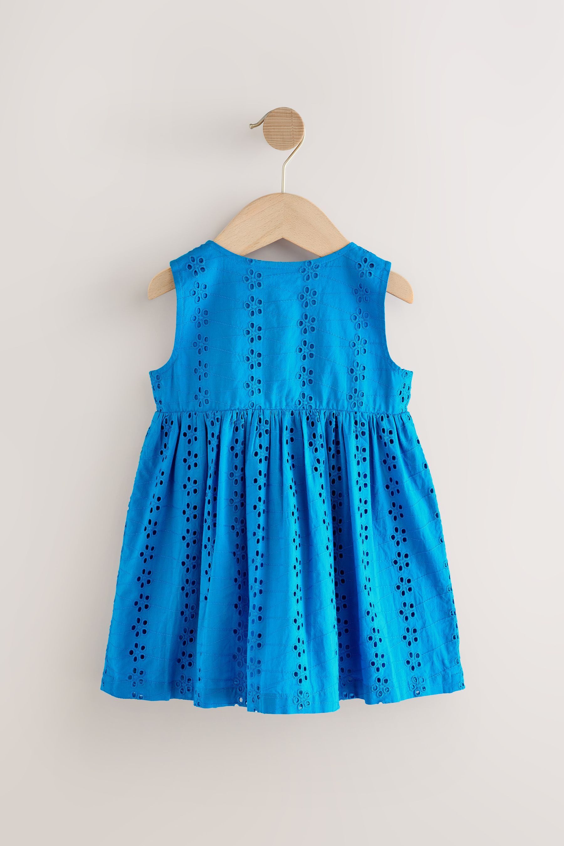 Next Sommerkleid Ärmelloses Kleid aus 100 % Baumwolle mit Tasche (1-tlg)