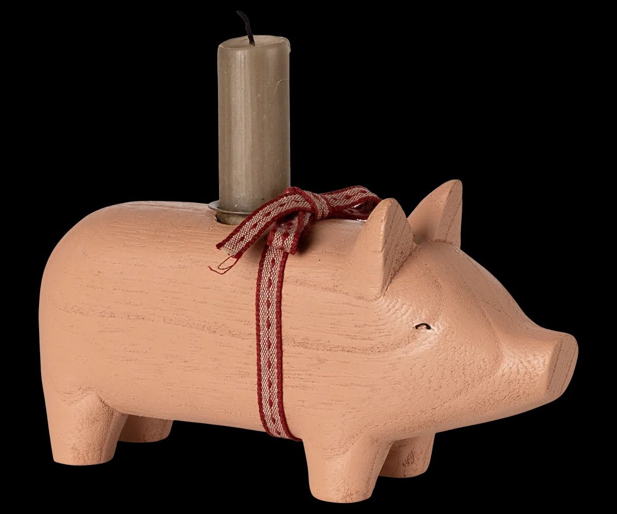 Maileg Kerzenständer Maileg Kerzenständer Holzschwein günstig online kaufen
