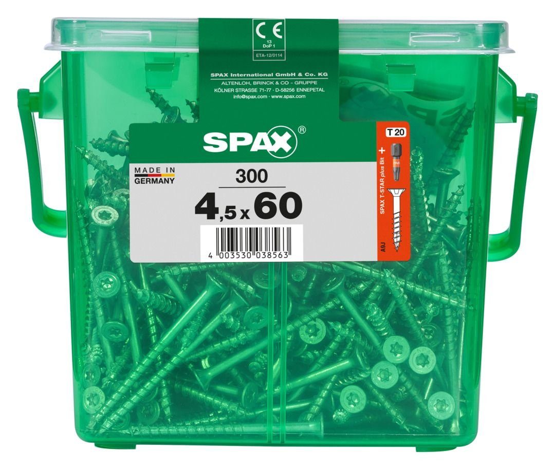 Spax TX mm 60 Universalschrauben 4.5 SPAX x 20 300 - Holzbauschraube