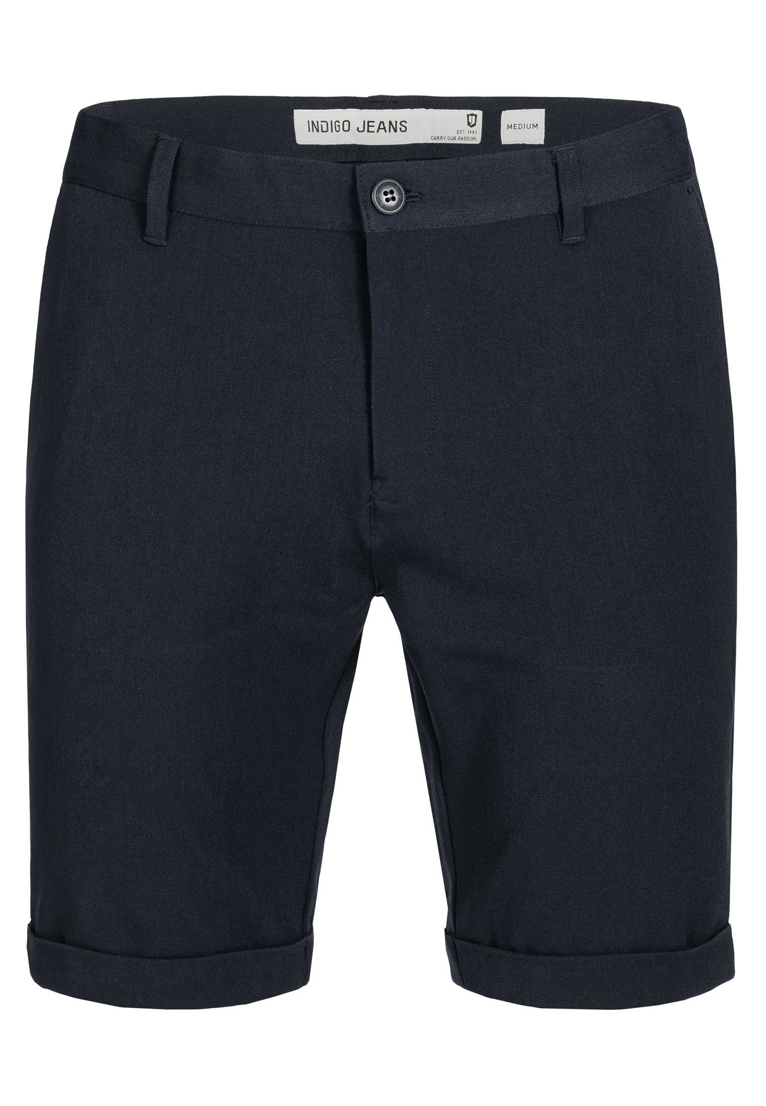 Indicode Chinoshorts Chiltern aus elastischer Baumwoll-Qualität günstig online kaufen