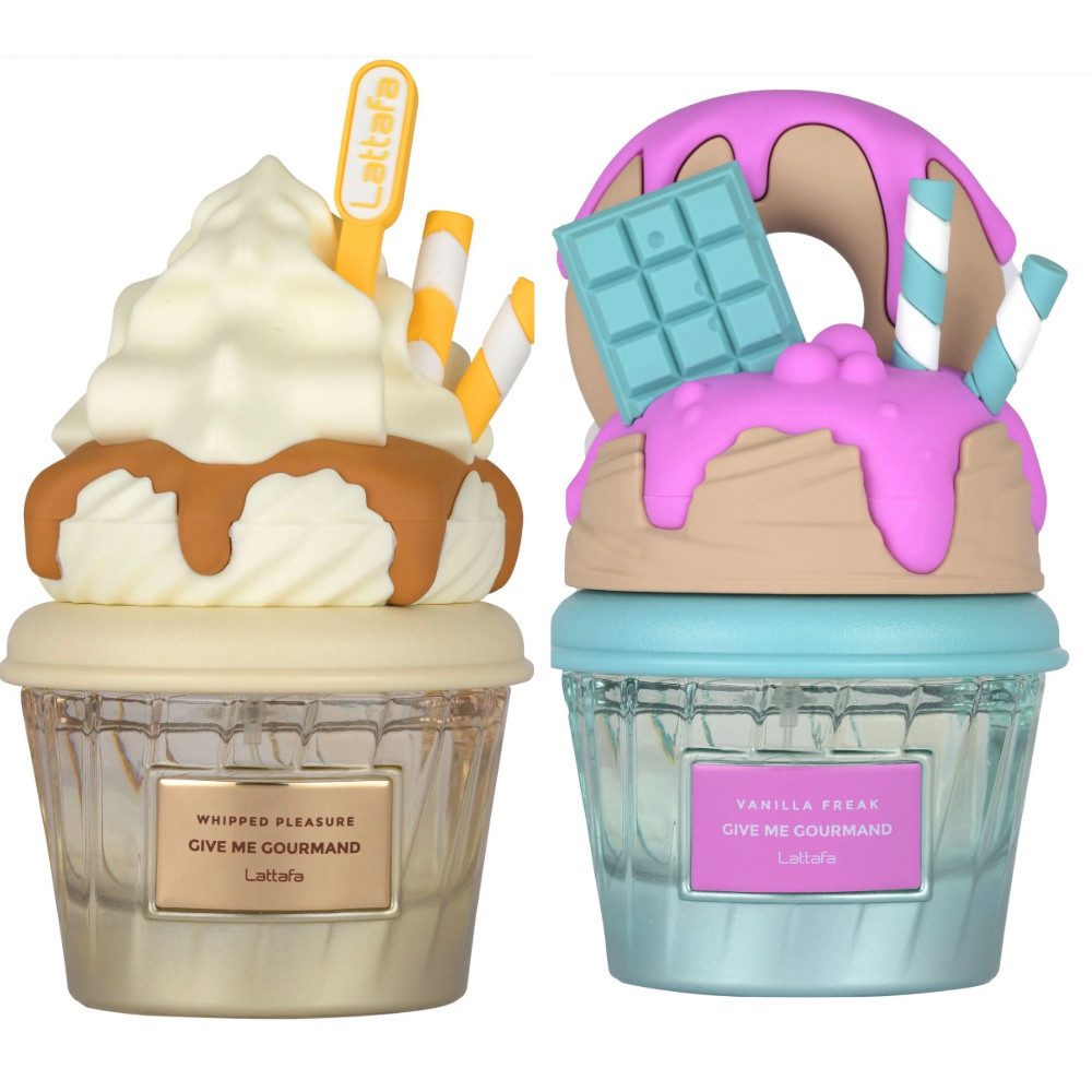 Lattafa Eau de Parfum Whipped Pleasure, Vanilla Freak, Cookie Crave, Berry on Top, Give me Gourmand