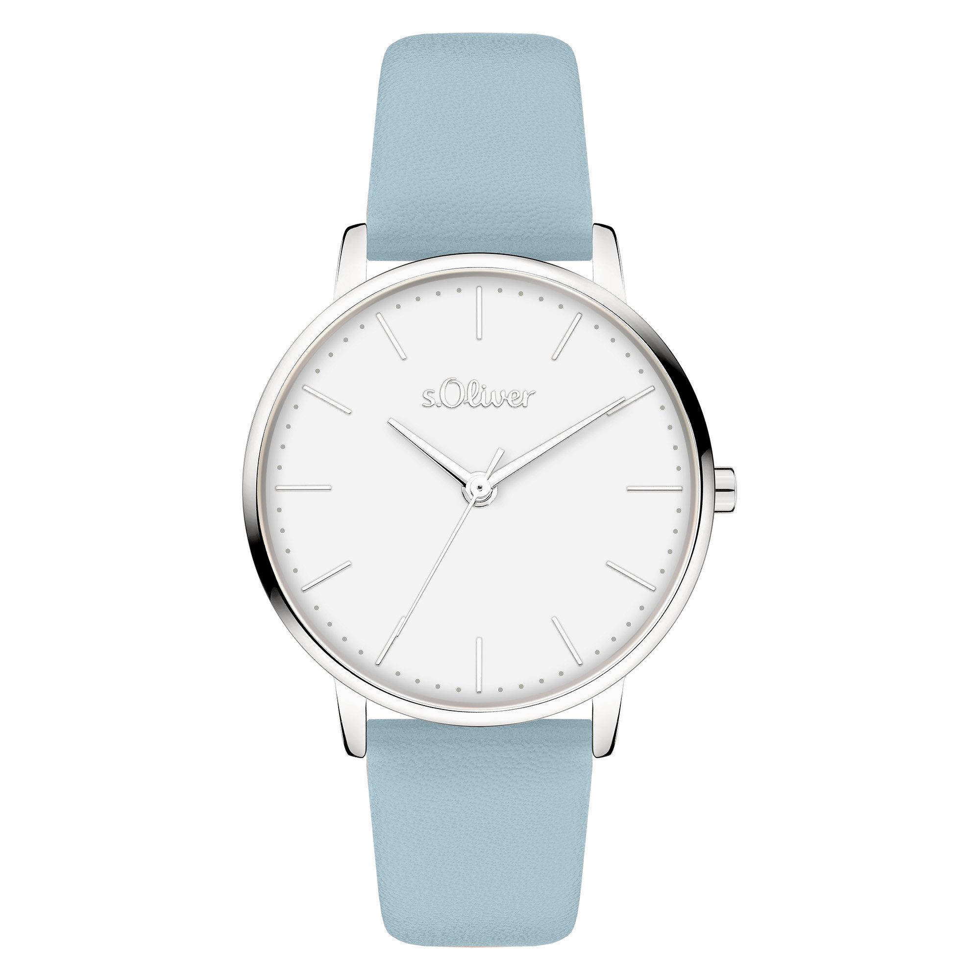 s.Oliver Quarzuhr Modern Basics SO-4471-LQ, Armbanduhr, Damenuhr, analog