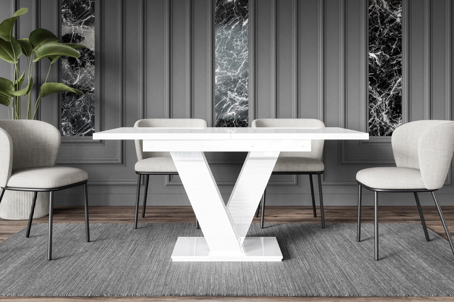 ALTDECOR Esstisch ASIV, Esszimmertisch ausziehbar 120 - 160 x 80 x 75 cm günstig online kaufen