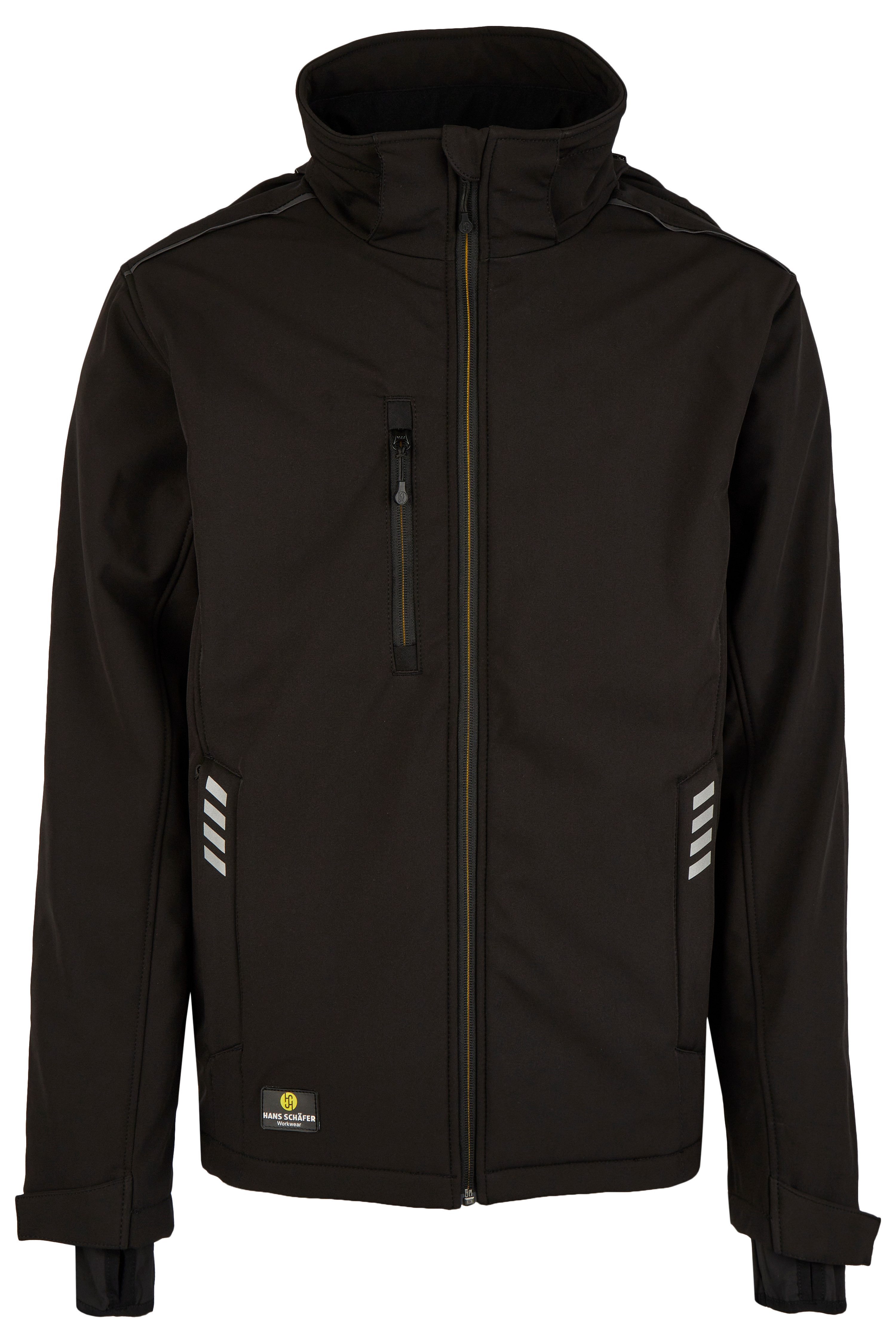 Hans Schäfer Workwear Winterjacke SMART Wintersoftshell-Jacke - Schwarz - Gr: 3XL