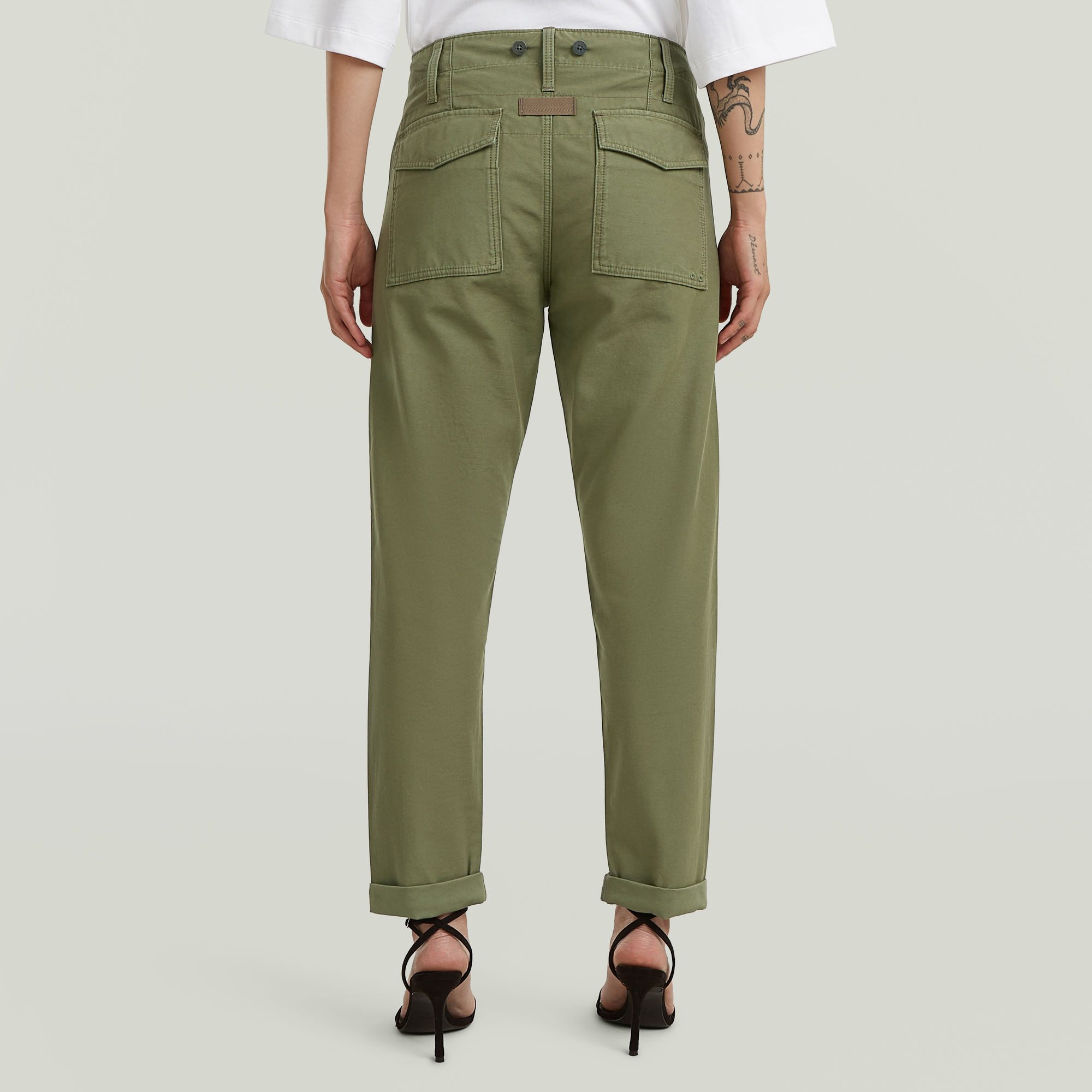 G-STAR Boyfriend-Hose Regular Track O5P Fatigue mit niedrigem Bund, Relaxed Fit