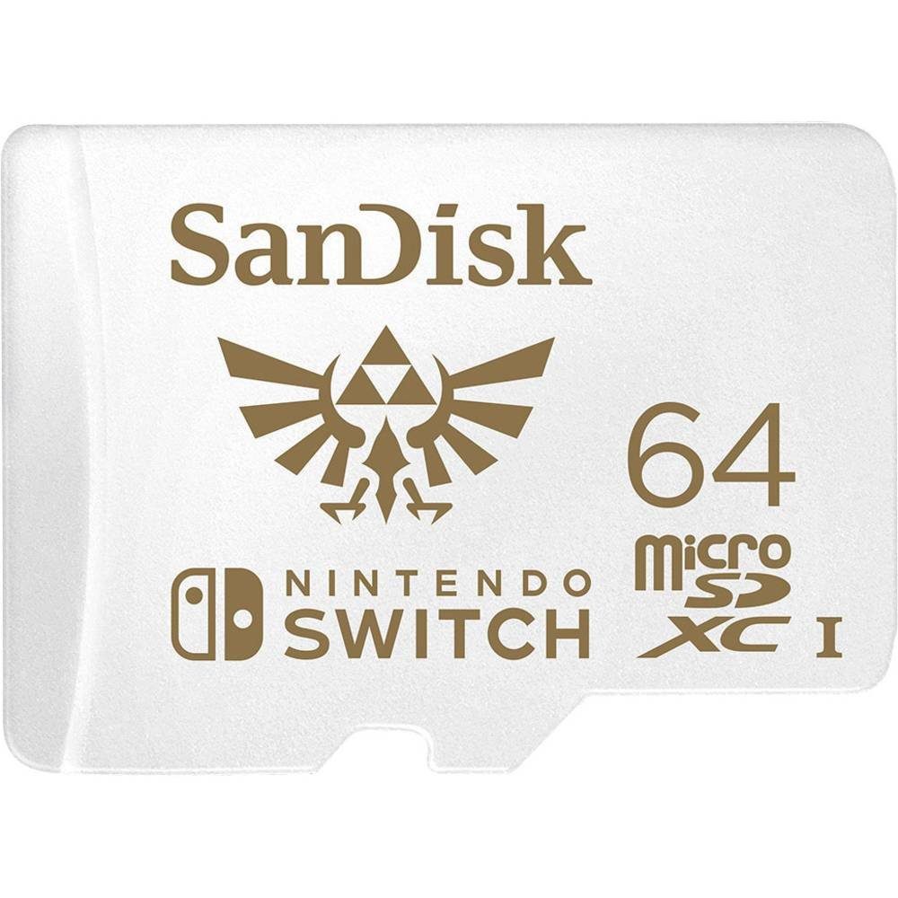 Sandisk microSDXC-Karte Nintendo Switch 64GB UHS-I SDSQXAT-064G-GNCZN Speicherkarte (Geeignet für Nintendo Switch)