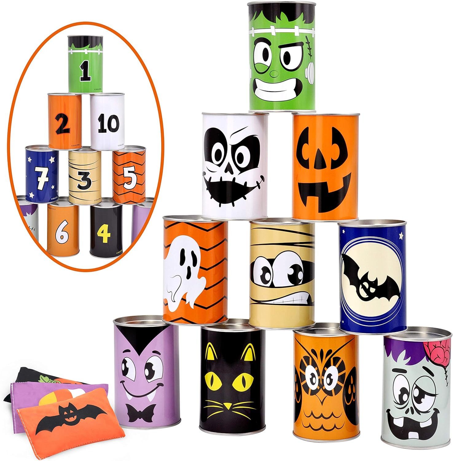 JOYIN Stapelspielzeug JOYIN 13-tlg. Halloween Sitzsack-Wurfspiel für Party von JOYIN