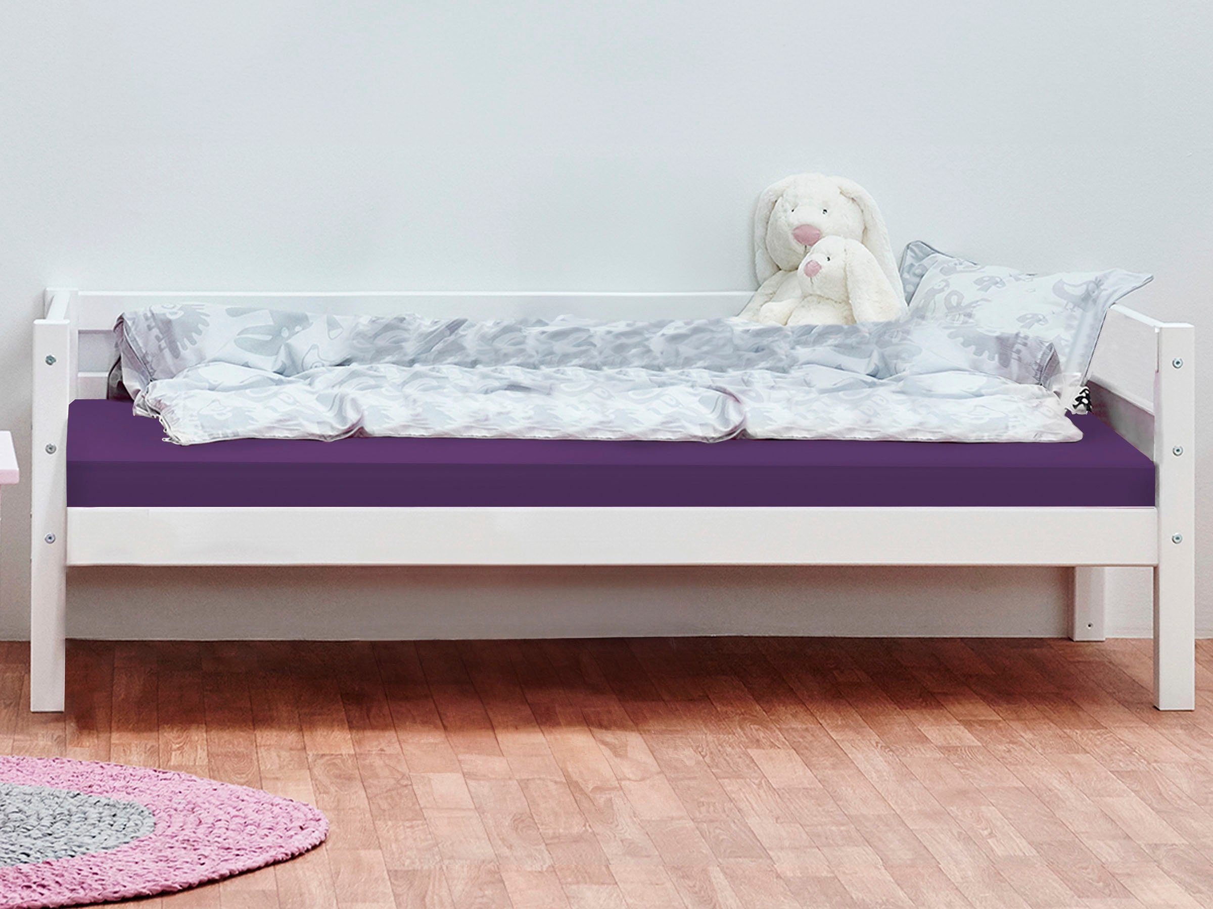 ECO Kinderbett mit Matratze Bezug & Matratzen), Bett massiv und 70x160, (2-tlg., Dream Hoppekids