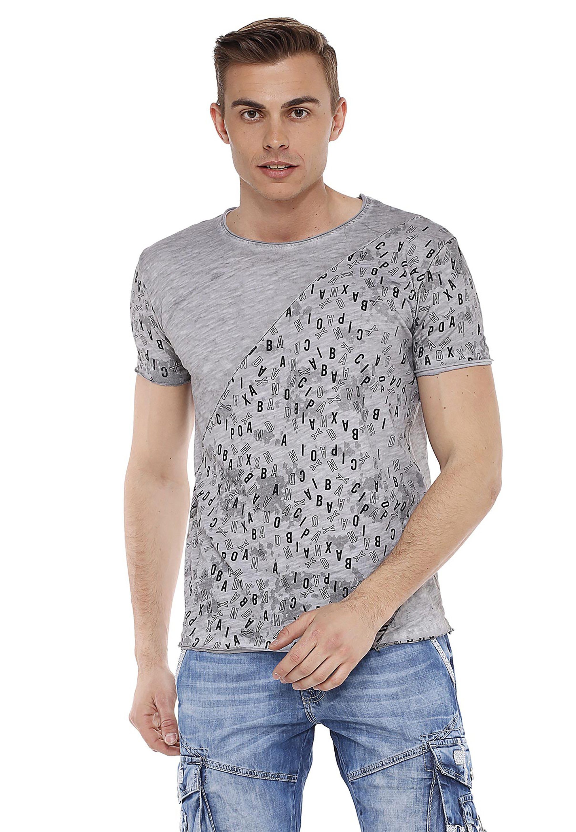 Baxx asymmetrischen T-Shirt Cipo & im grau Look