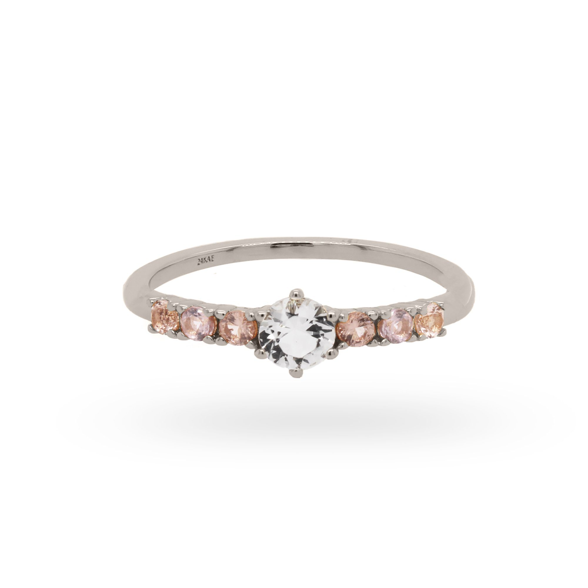 24Kae Fingerring 925er Sterlingsilber