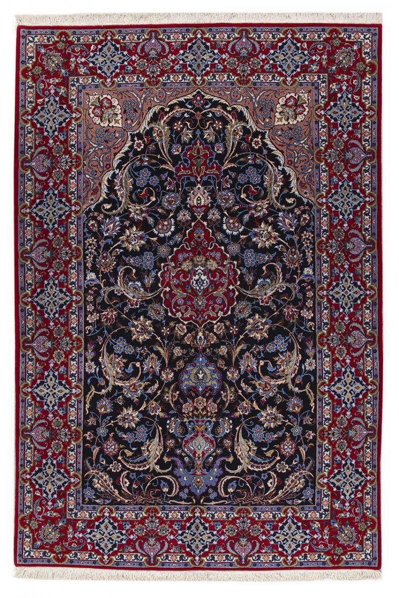 Orientteppich mm 151x229 Höhe: 6 Trading, Nain rechteckig, Orientteppich, Handgeknüpfter Seidenkette Isfahan