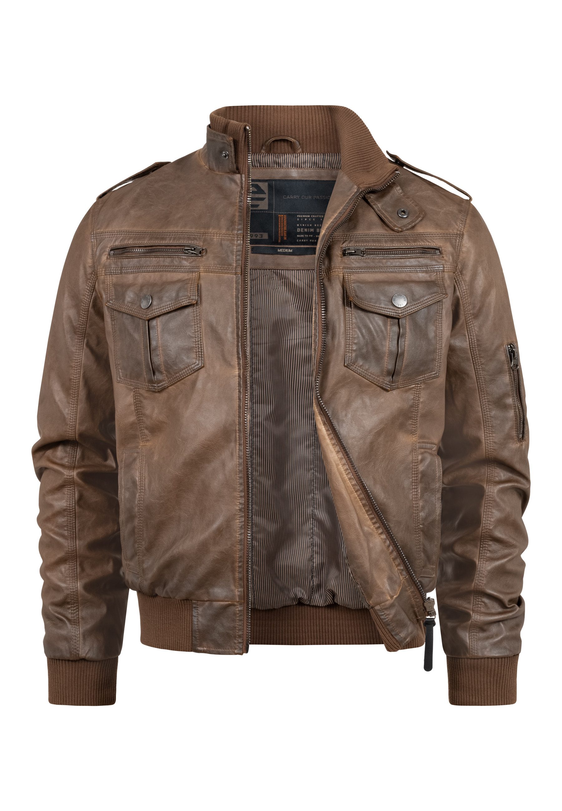 Lederimitatjacke Herren Pawel Übergangsjacke Herrenjacke