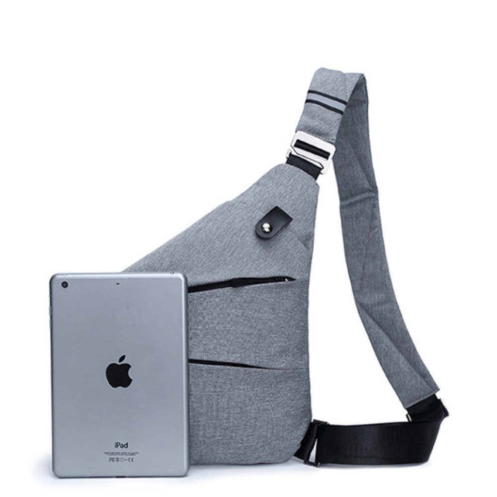 Blusmart Umhängetasche Wasserdichte Unisex-Outdoor-Umhängetasche (Multi-Taschen-Design, Diebstahlsicheres Design), Modisch und praktisch – Bild 3 von 5