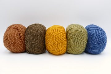 LANA GROSSA Basics Merino Seta Wolle zum Stricken und Häkeln Häkelwolle, 130,00 m (Wolle mit Merinowolle Baumwolle Seide, Strickgarn, Strickwolle, Handstrickgarn), reines Naturfasergarn Wolle mit Seide