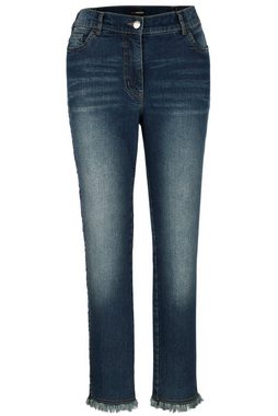 MIAMODA Röhrenjeans Jeans Slim Fit Ziernieten 5-Pocket