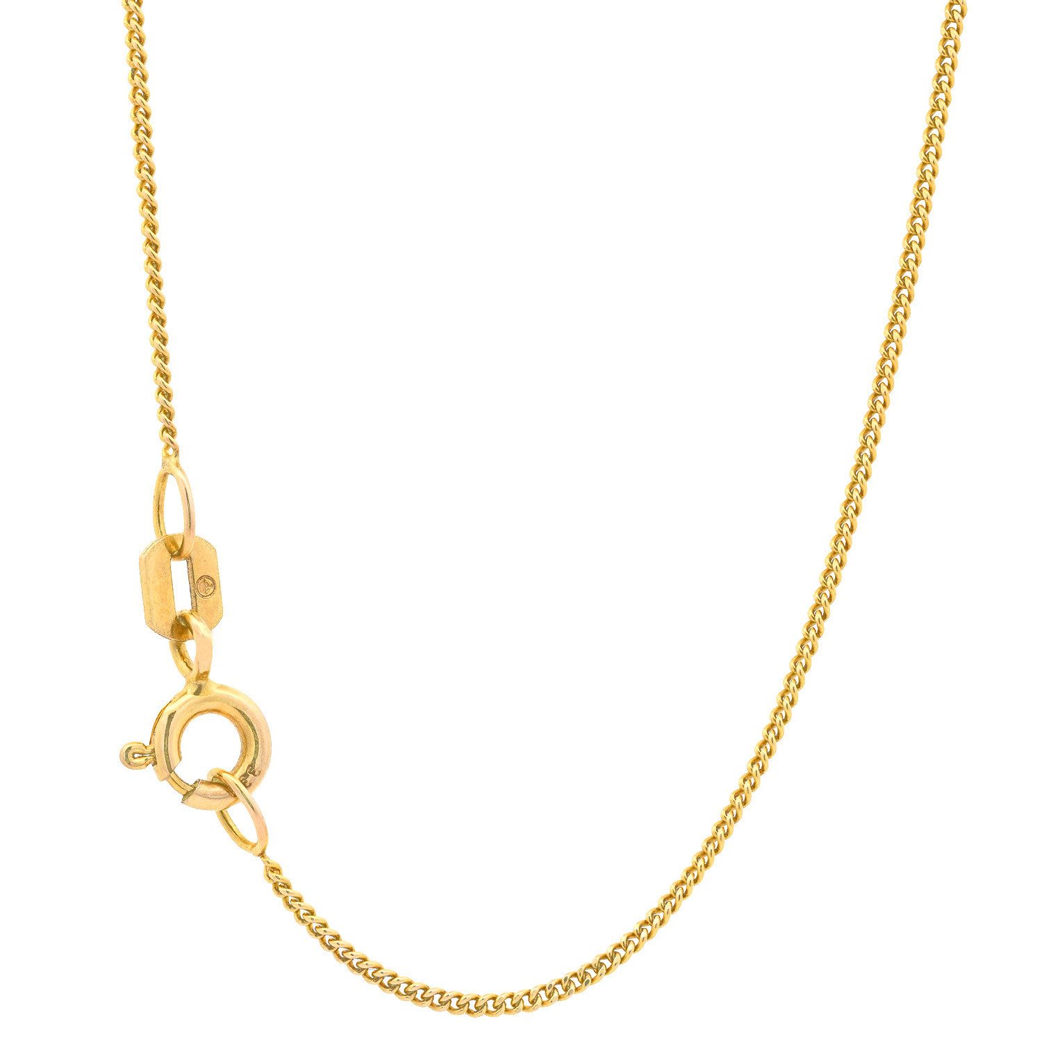 HOPLO Panzerkette Goldkette Panzerkette Länge 36cm - Breite 1,1mm - 333-8 Karat Gold, Made in Germany