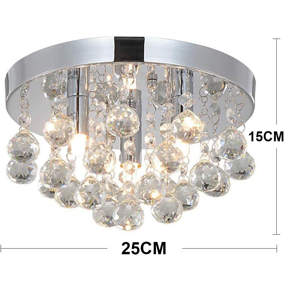 Pendelleuchte LED Flush-Montage Kristall LED MUPOO Deckenleuchte Lüster, Kronleuchter Kronleuchter 25CM/30CM, G9 Moderne,
