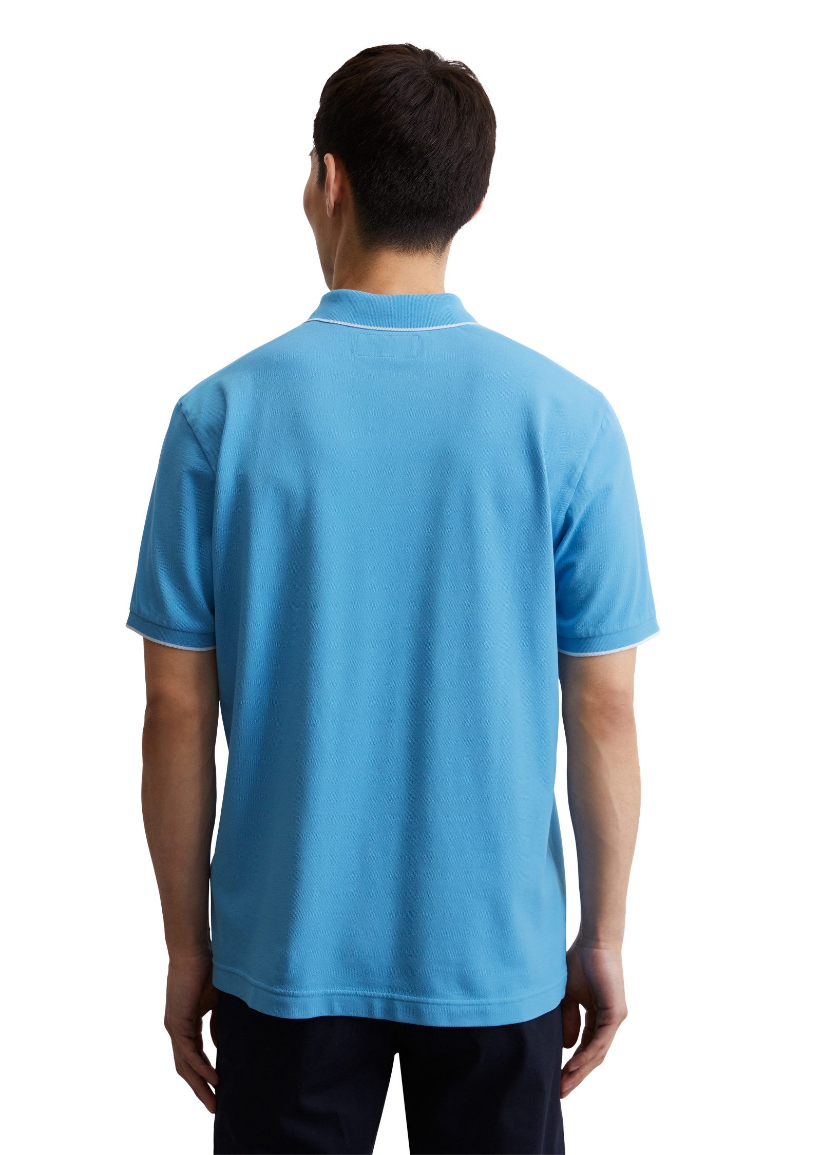 Marc O'Polo Poloshirt aus Piqué, regular fit, kontrastfarbene Details günstig online kaufen