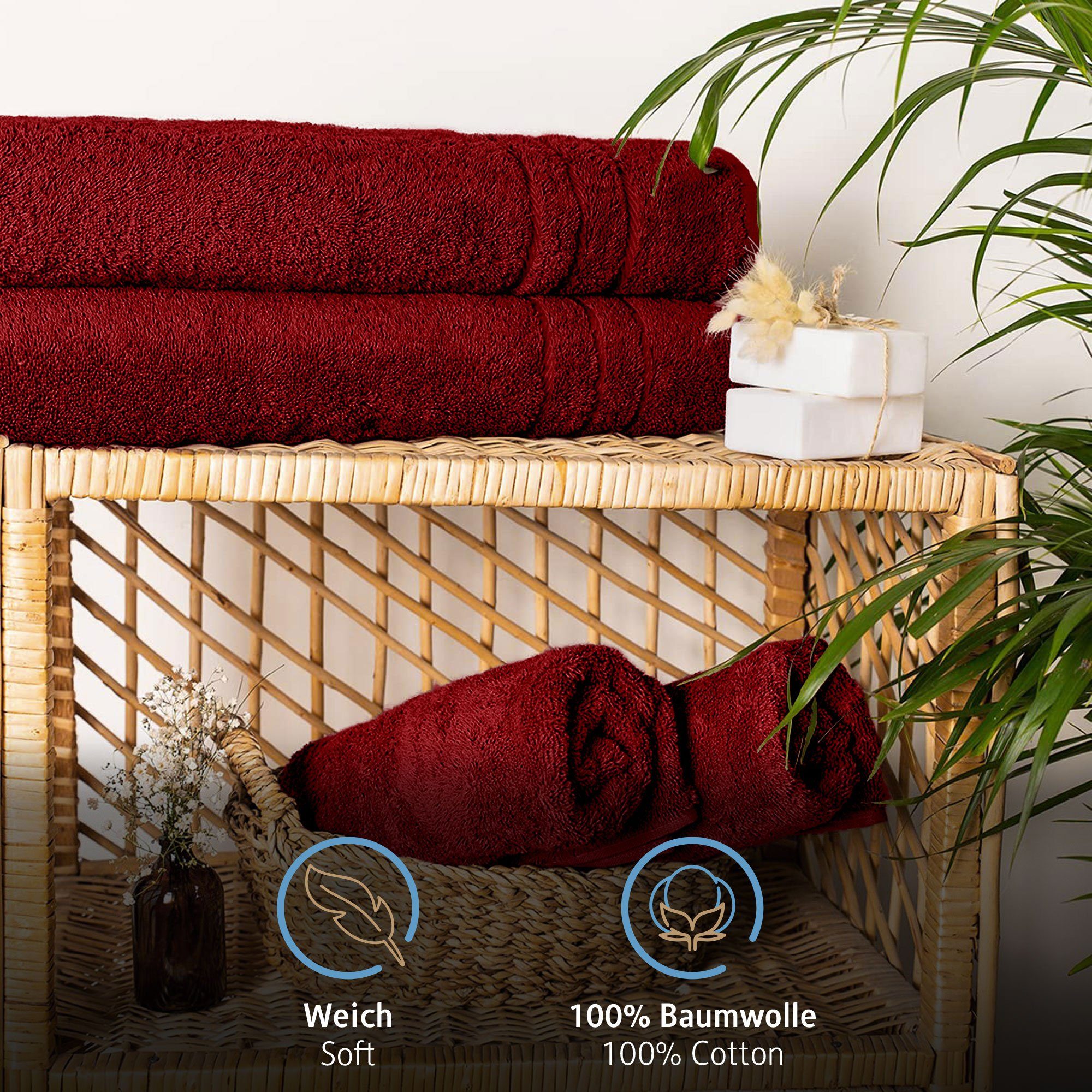 Komfortec Saunatuch 80x200 cm Saunatücher Set günstig online kaufen