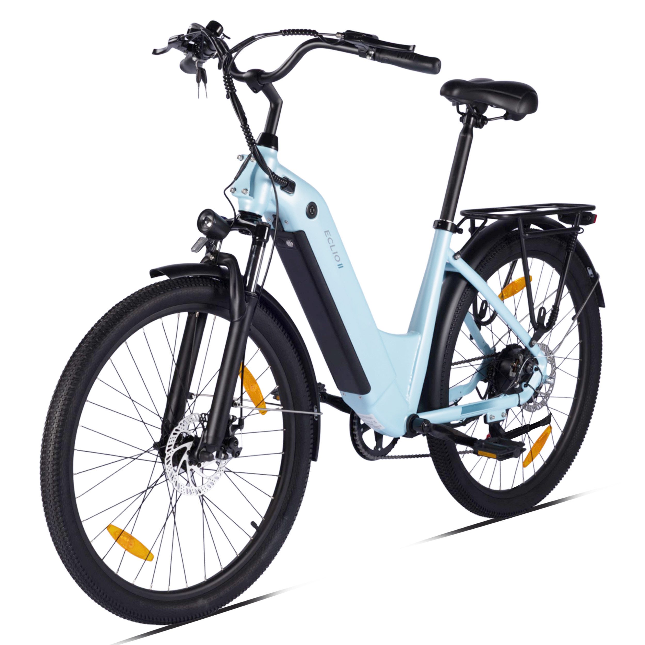 E-Bike Cityrad e bike für herren 26 zoll 18.2AH 36V 655WH damen 120km Elektrofahrrad
