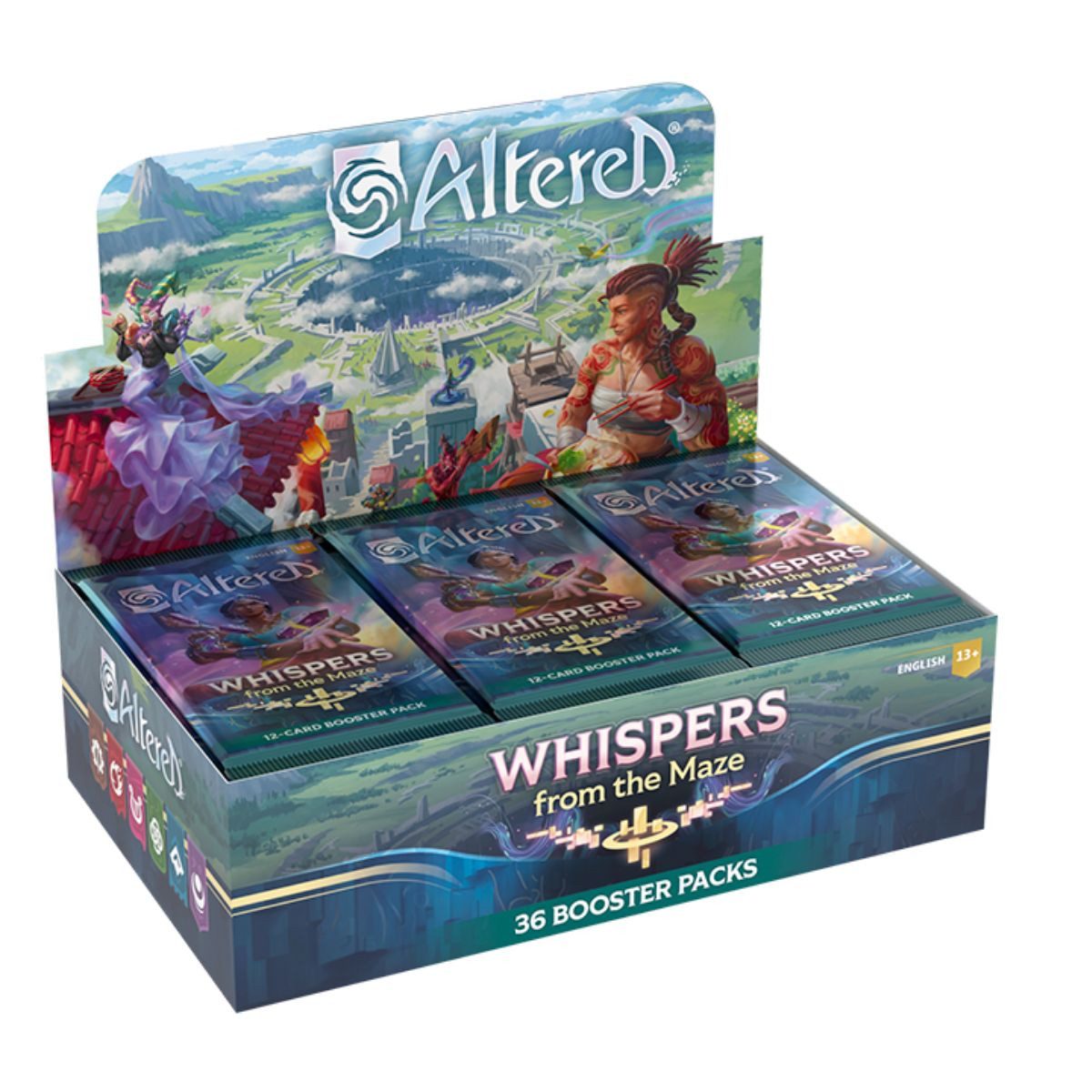 Altered TCG Sammelkarte Altered Whispers from the Maze Display (36 Booster) Englisch