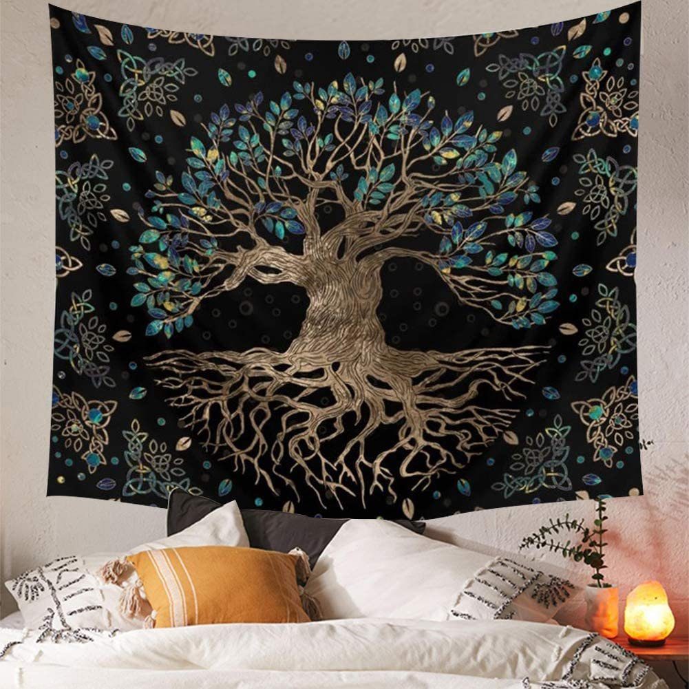 Wandteppich »150*130CM Life Tree Tapisserie Wandbehang - Bohemian Hippie  Wunschbaum Tapisserie Psychedelic Wandteppich Mystic Aesthetic Wall  Tapestry for Living Room Bedroom«, Vaxiuja online kaufen | OTTO