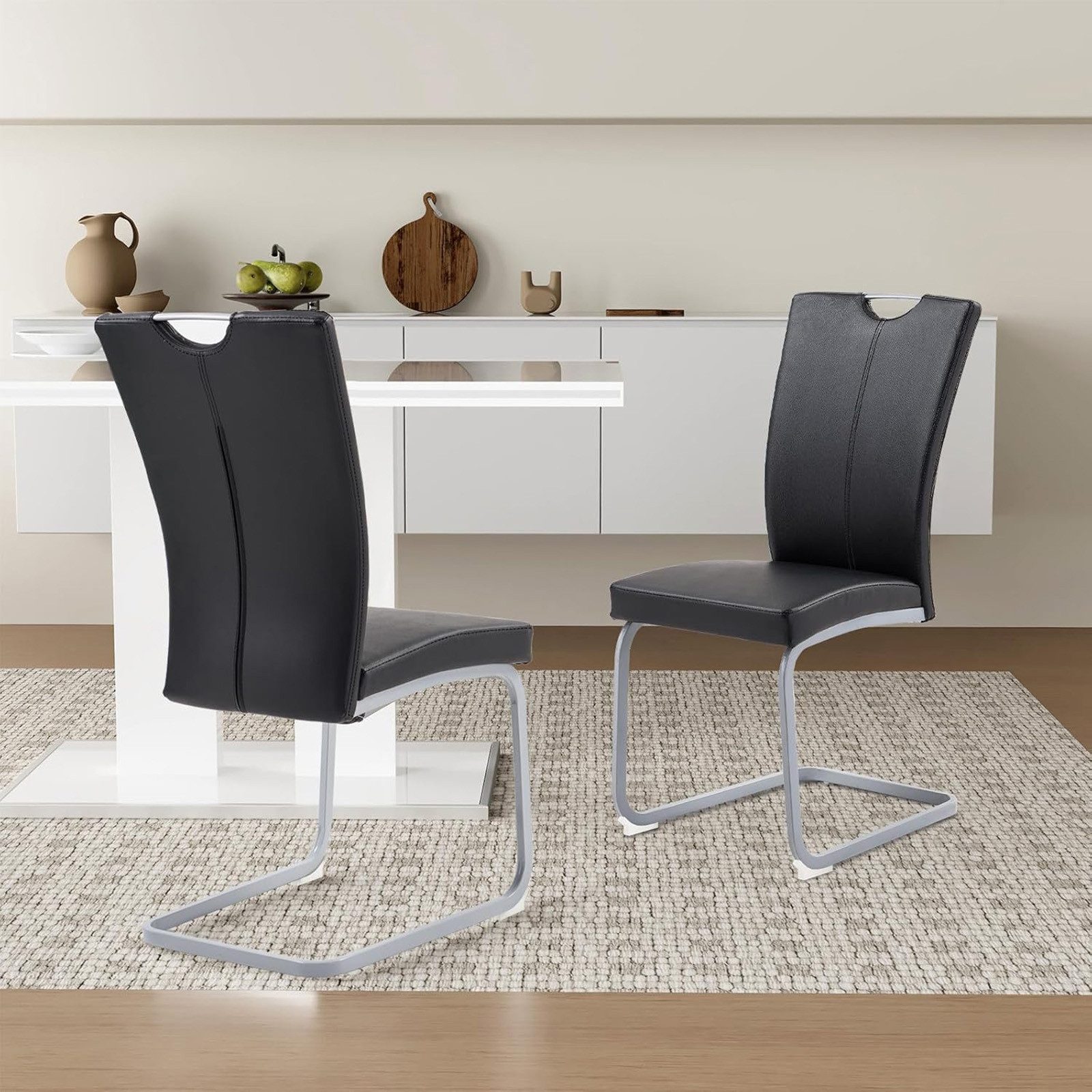 HTI-Living Freischwinger Schwingstuhl 4er Set Jean (Set, 4 St), Freischwinger Esszimmerstühle