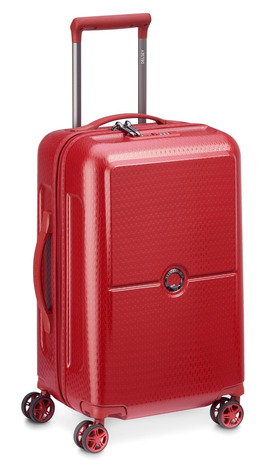 Delsey 4 Hartschalen-Trolley Red Rollen Turenne,