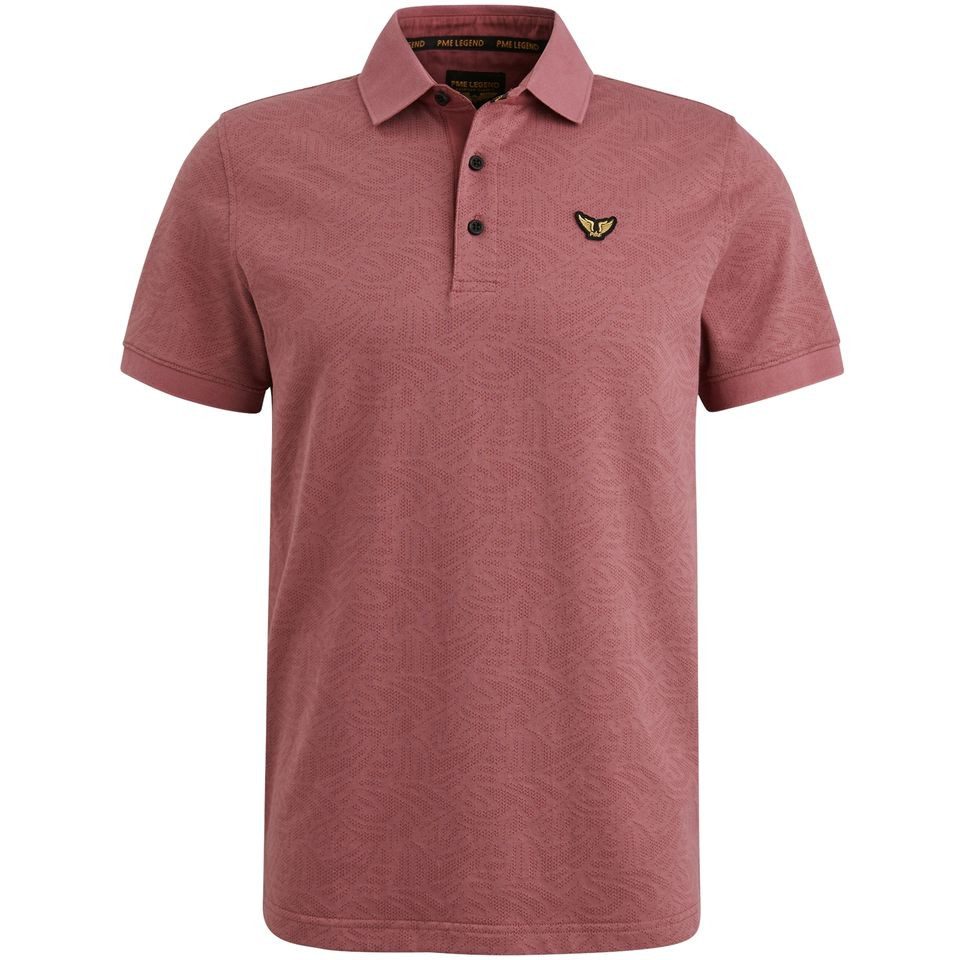 PME Legend Poloshirt Jacquard Jersey Ecru - Größe XL günstig online kaufen