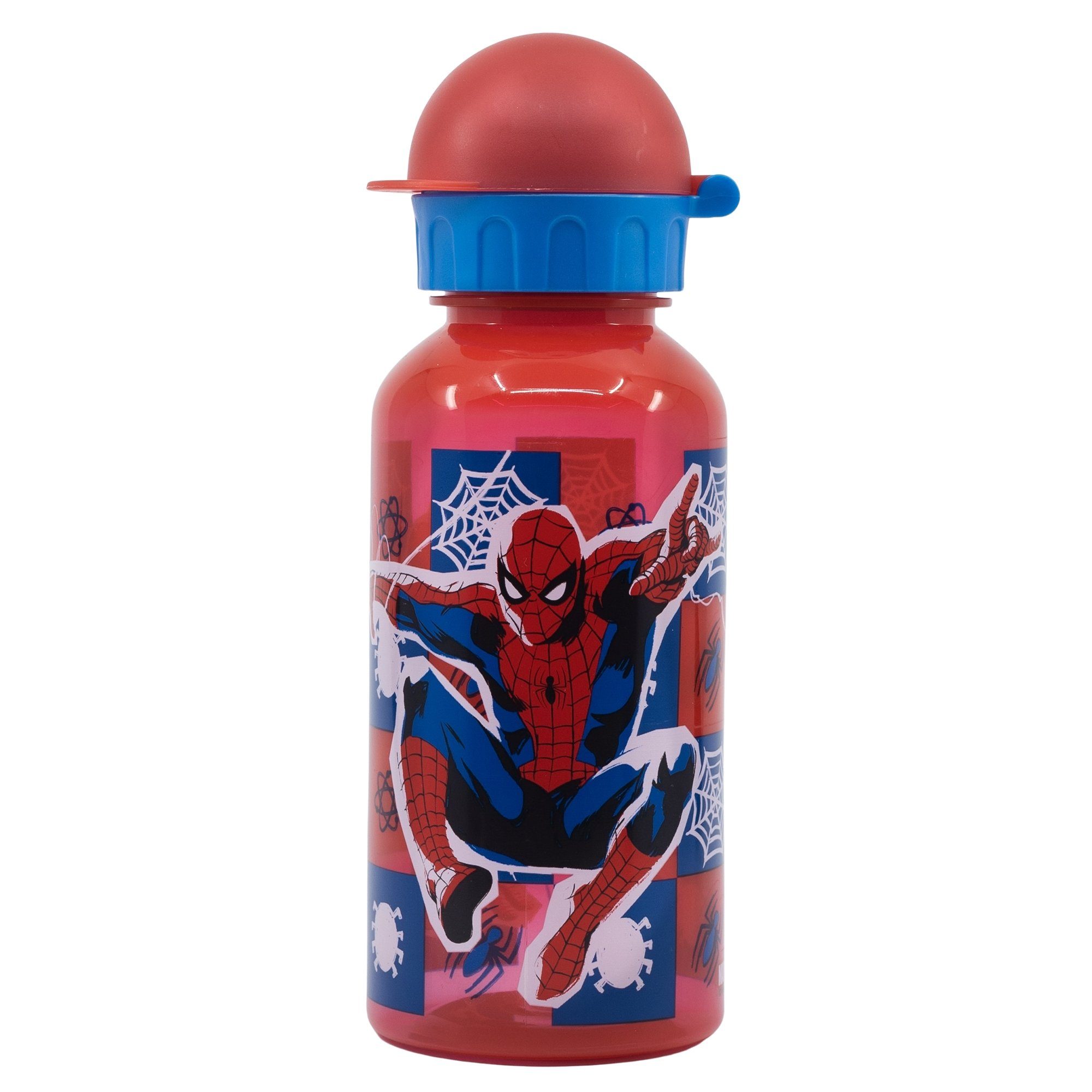Kammern MARVEL Trinkflasche, ml 400 Set 3 Spiderman Kunststoff, Brotdose Lunchbox tlg Marvel Kinder 2 (2-tlg),