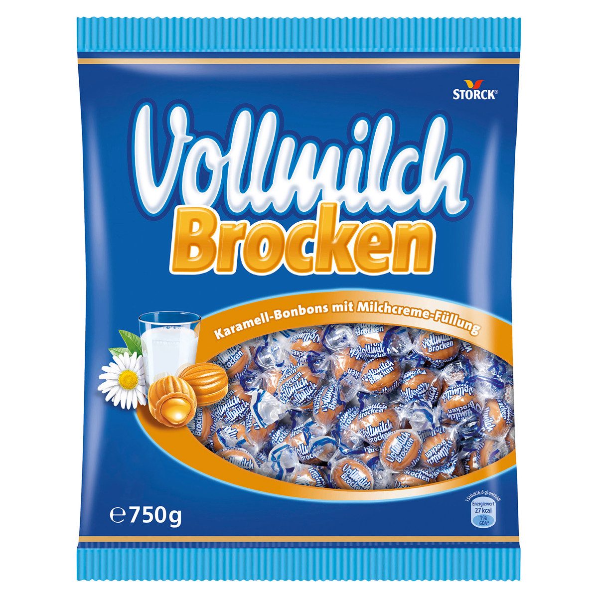 STORCK Süßigkeit, Storck Vollmilch Brocken Karamellbonbons mit Vollmilchcreme 750g