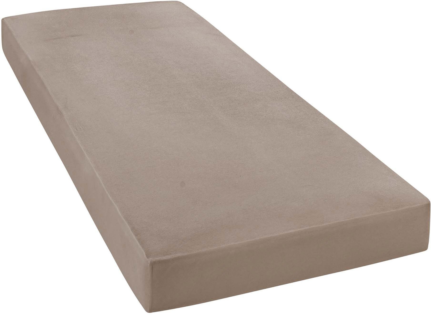 Janine Spannbettlaken ELASTIC 5002 Jersey Bettlaken mit Elasthan, 190 g/m², Jersey-Elasthan, Gummizug: rundum, (1 Stück), für Matratzen bis 35 cm Höhe, 95% Baumwolle, hochwertig, langlebig