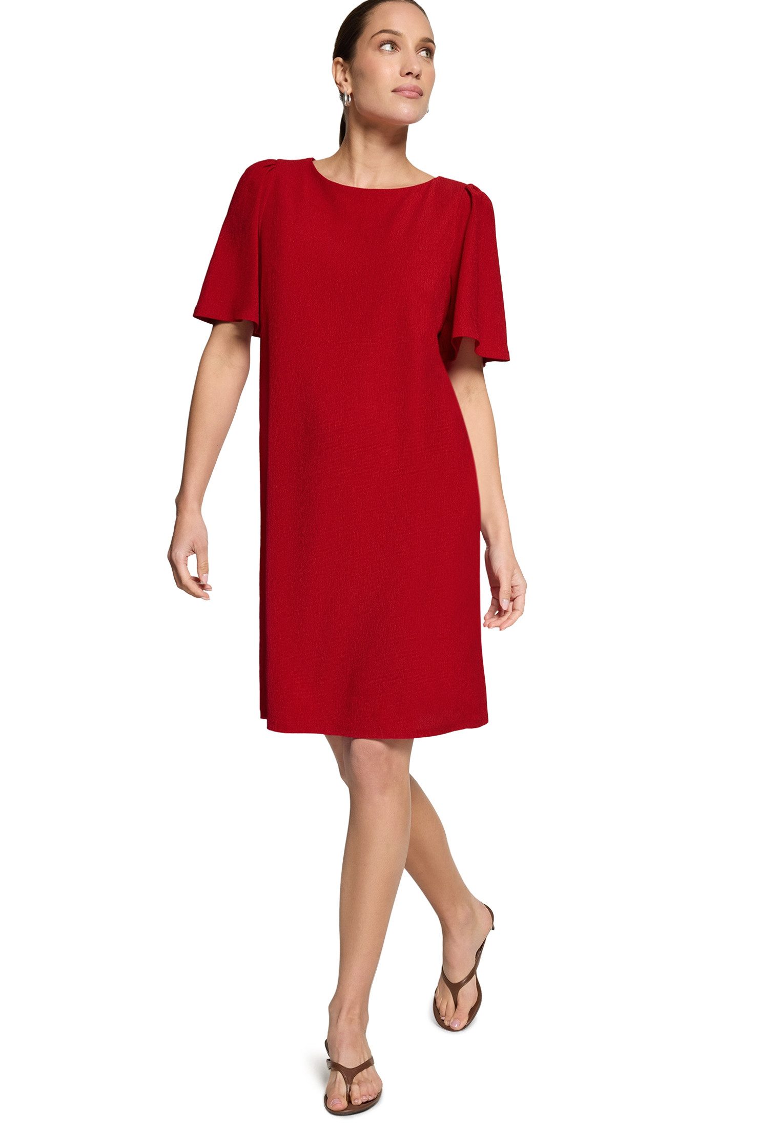 Zero Jerseykleid Damen kurzarm Material.