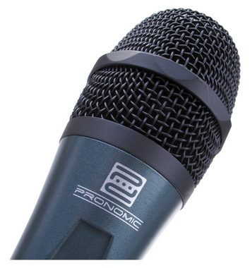 Pronomic Mikrofon DM-59 Mikrofon mit Schalter - Professionelles Gesangmikrofon (1-tlg), Inkl. Mikrofonklemme, XLR Kabel und Koffer