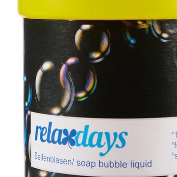 relaxdays Seifenblasenspielzeug 6 x Seifenblasenflüssigkeit 1 Liter