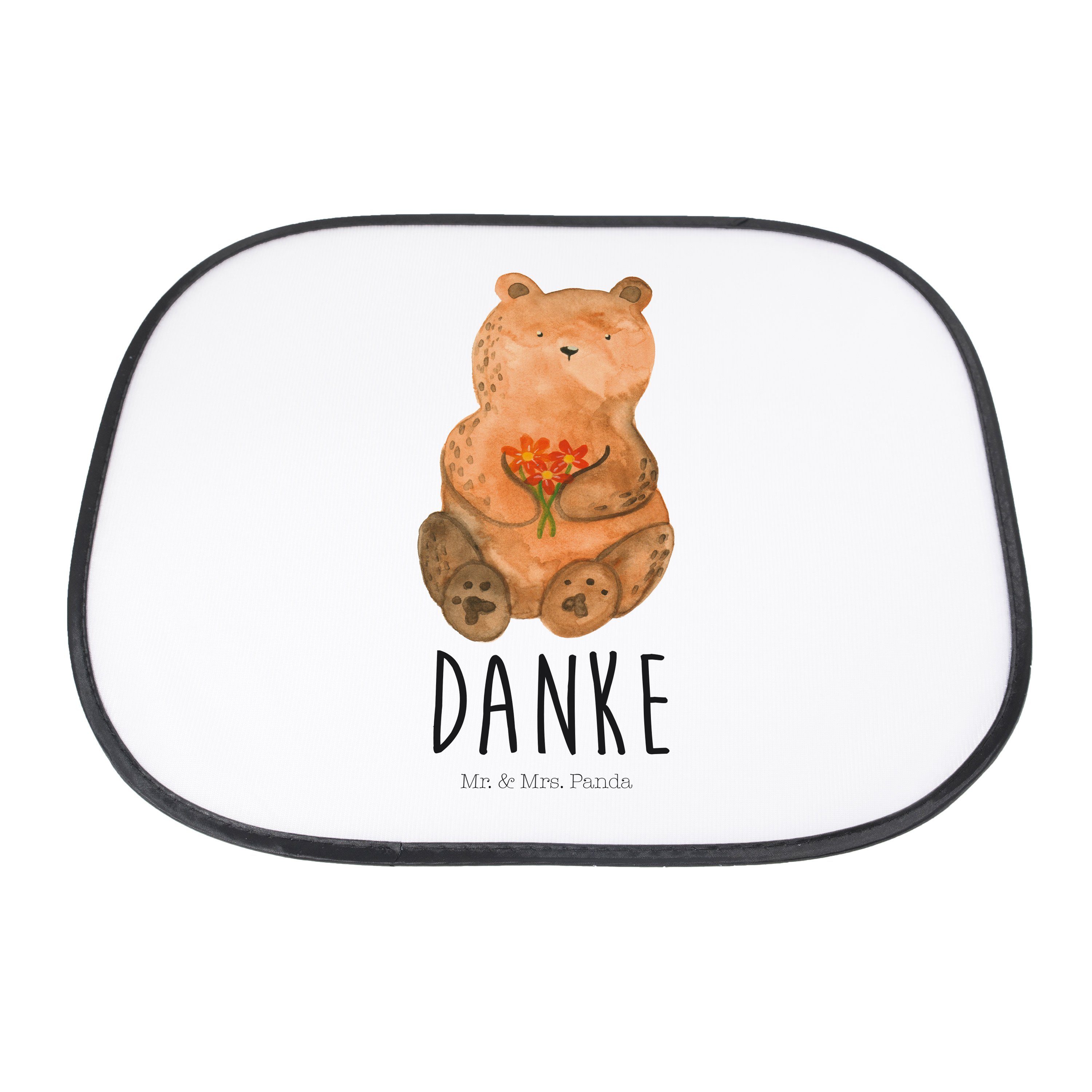 Panda, Geschenk, Sonnenschutz Kinder, Mr. Dankeschön, Seidenmatt - - Teddybär, Sonnenschutz Weiß Mrs. & Dankbär