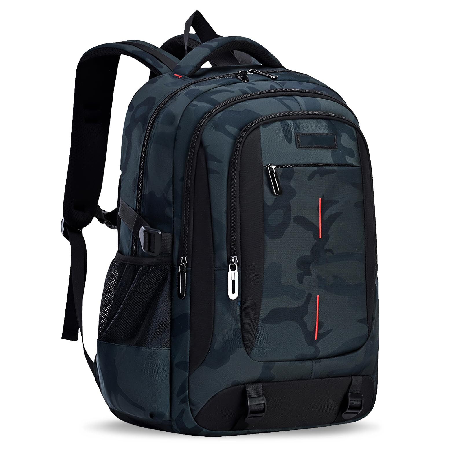 Oemmn Rucksack Großer Camouflage Schulrucksack für Jungen & Mädchen (1-tlg), Teenager Rucksack mit Viel Stauraum – Daypack für Schule & Freizeit