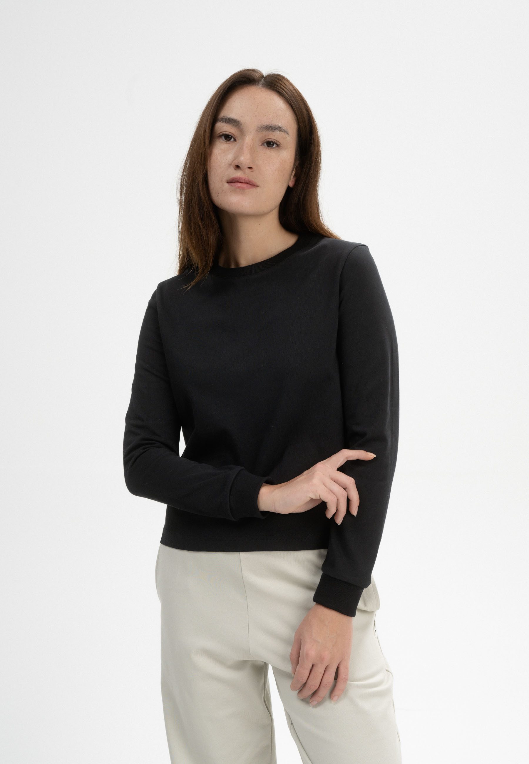 MELA Langarmshirt Damen Langarmshirt schwer AASTHA günstig online kaufen