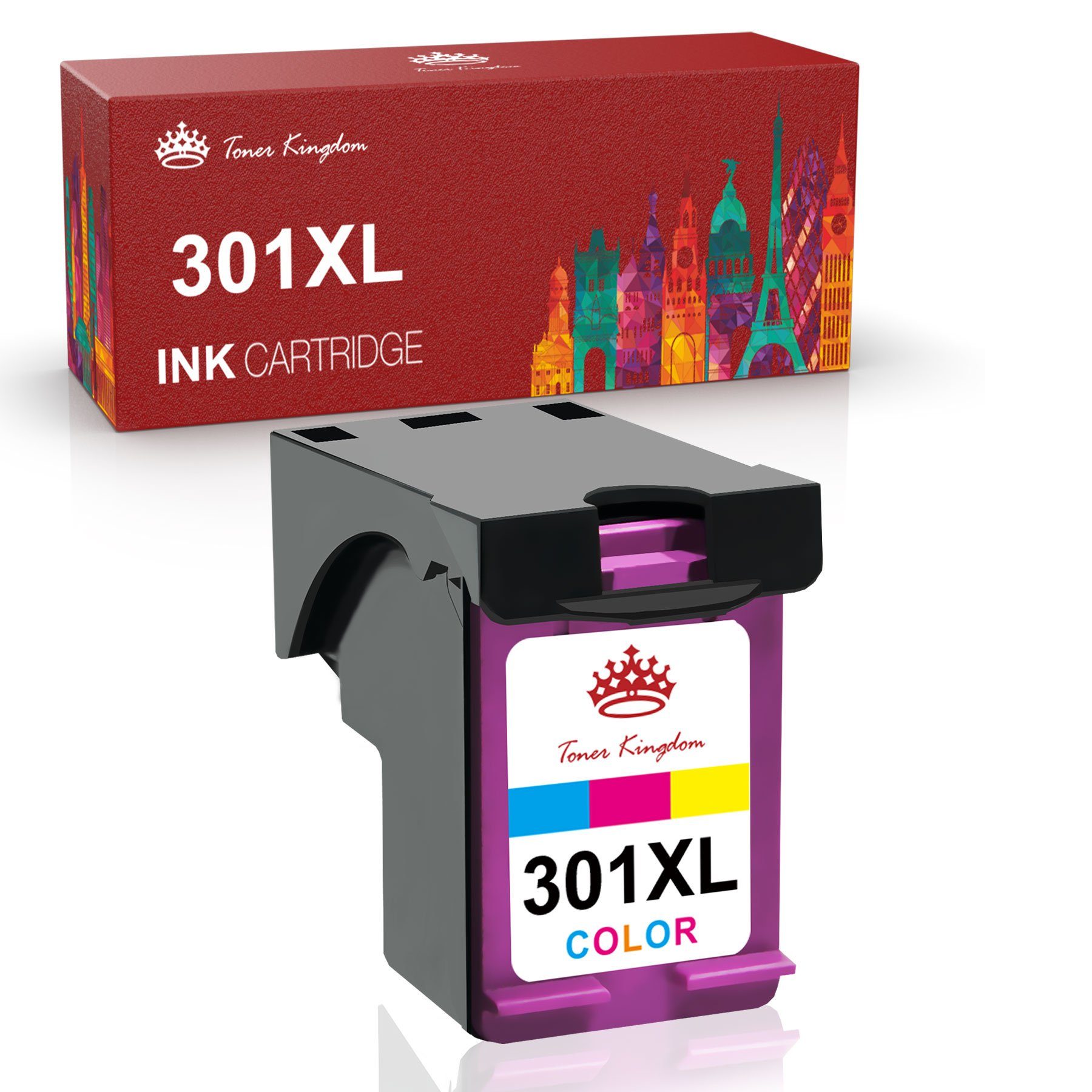 Toner Kingdom ersetzt für HP 301XLEnvy 4502 5532 Deskjet 2540 2542 Tintenpatrone