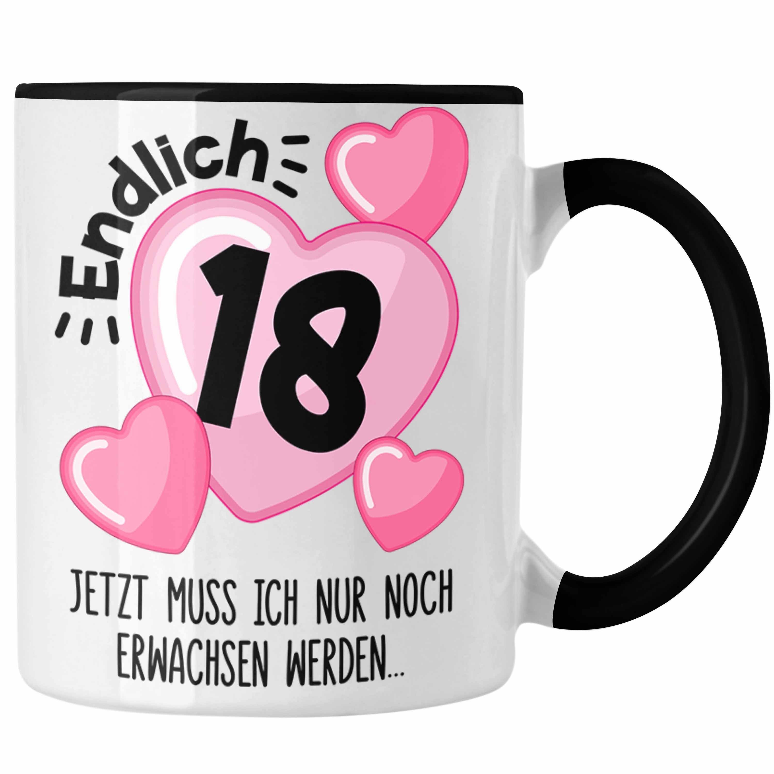 Trendation Tasse Trendation - 18. Geburtstag Tasse Geschenk Mädchen Geschenkidee Lustig Spruch 18 Geschenke Geschenkideen zum 18 Bday 18er