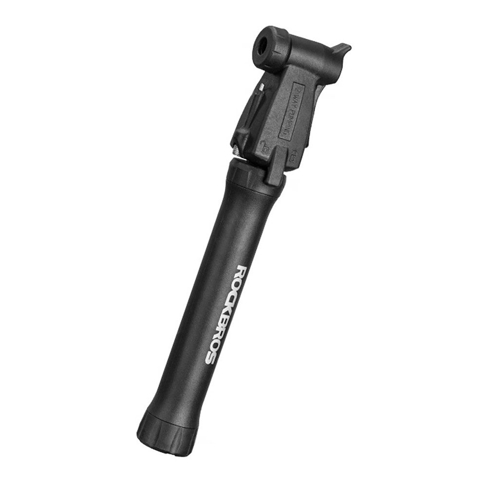 ROCKBROS Fahrradpumpe Minipumpe Handpumpe Reifenpumpe (Spar-Set, 1-tlg., 3 cm leicht, 33 x 2), 80 PSI, Zwei-Wege-Pumpe, Teleskop, 97 g