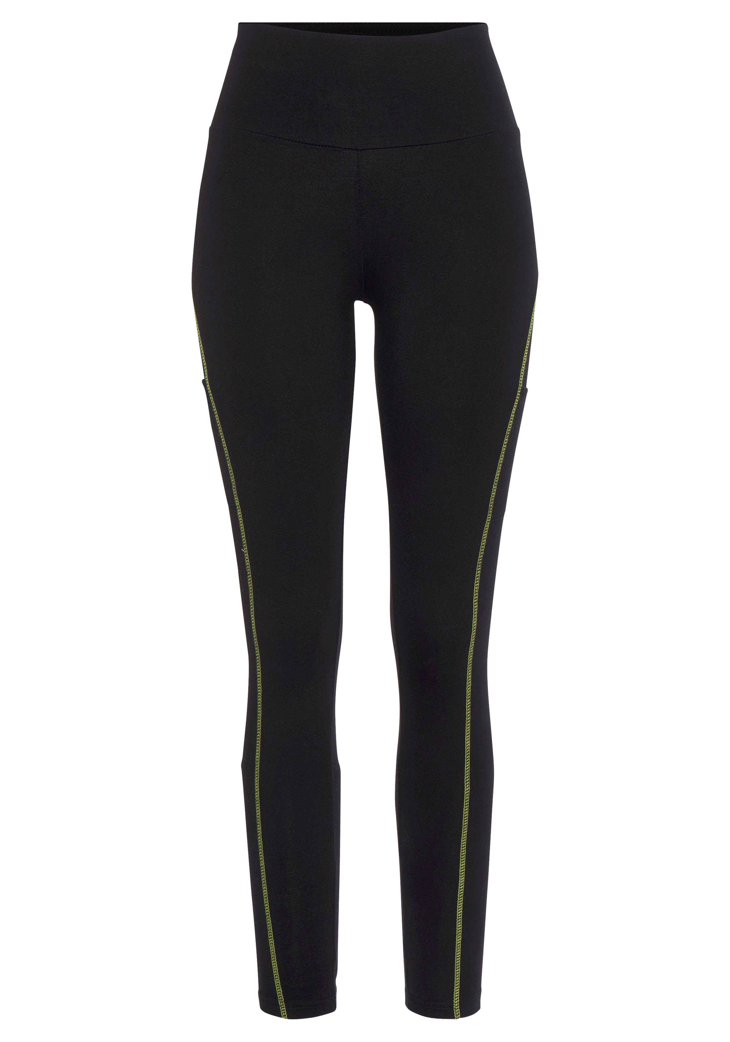LASCANA ACTIVE Leggings mit Kontrastnähten und breitem Bund. € 12,99